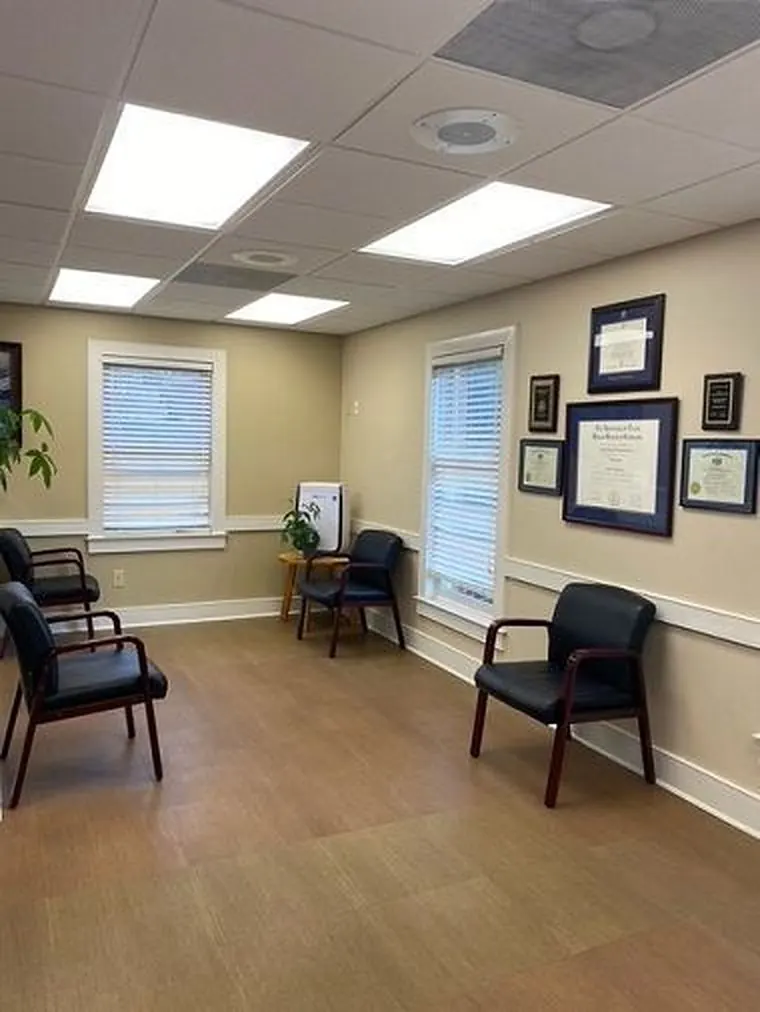 The patient waiting area at the West Grove office