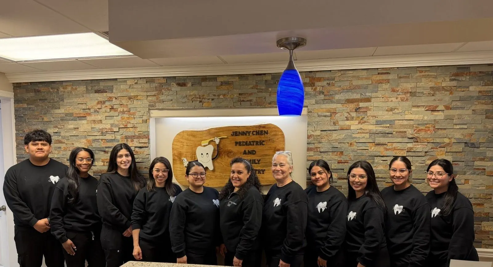 The Jenny Chen Pediatric and Family Dentistry team in the West Grove office